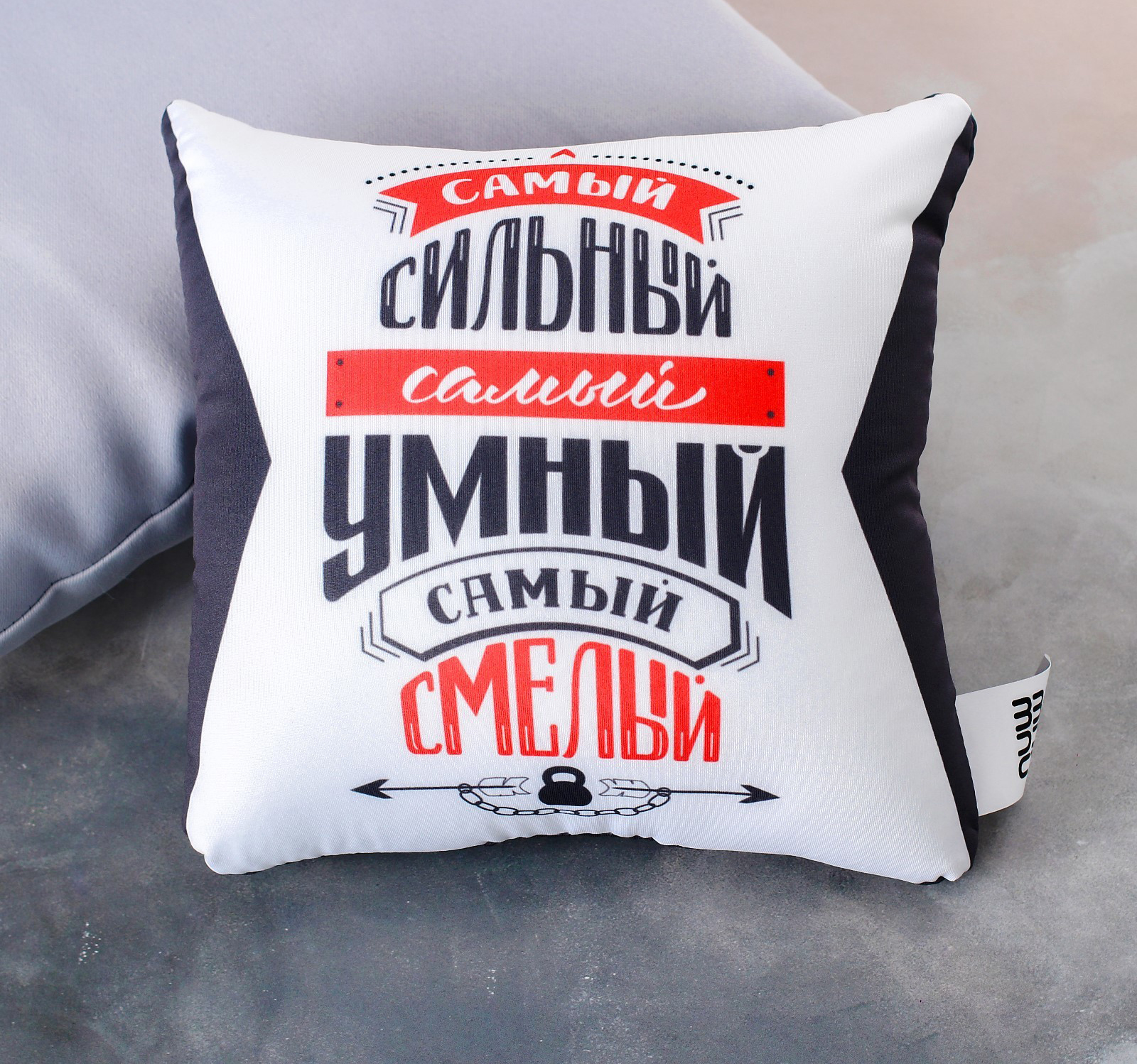 Подушка-антистресс «Самый сильный, самый умный, самый смелый», 20х20 см
